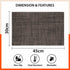 Woven PVC Table Mats / Placemats for Dining Table at Home (Sera - Set of 6)